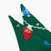 Christmas Matching Family Pajamas Set Reindeer Green Print PJS with Christmas Socks Green - 4 of 4