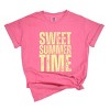 Simply Sage Market Sweet Summer Time Block Distressed Garment Dyed Tee - 2 of 4