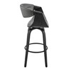 30" Arya Swivel Counter Height Barstool with Faux Leather - Armen Living - 3 of 4