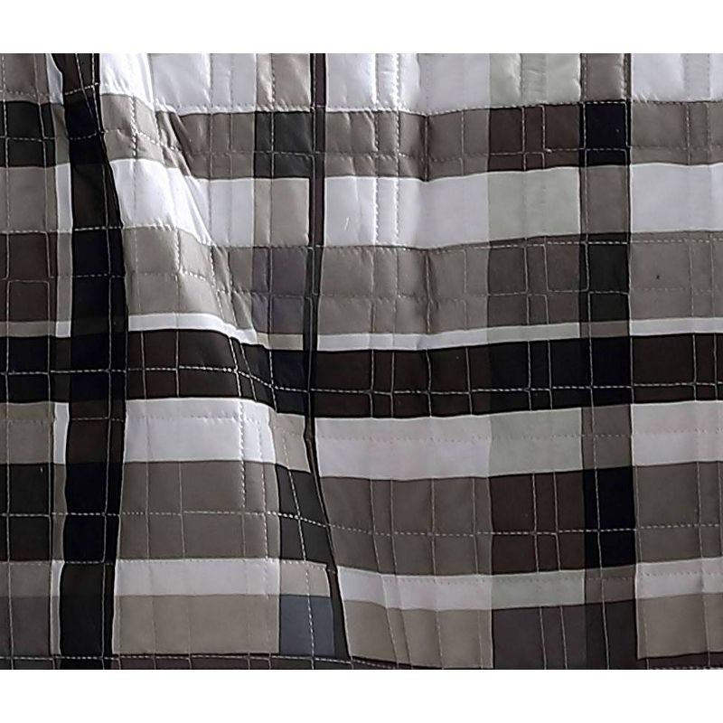 Maris Plaid 5pc Quilt Set - Geneva Home Fashion, 2 of 4