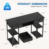 CAVINAS Home Office Desk Modern Writing Desk with 2 Storage Drawers, 5 Storage Shelves for Study and Work - 4 of 4