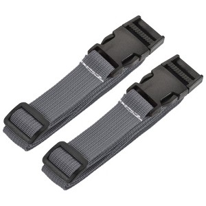 Unique Bargains Travel Luggage Adjustable Buckle Belt Utility Strap 2 Pcs - 1 of 3