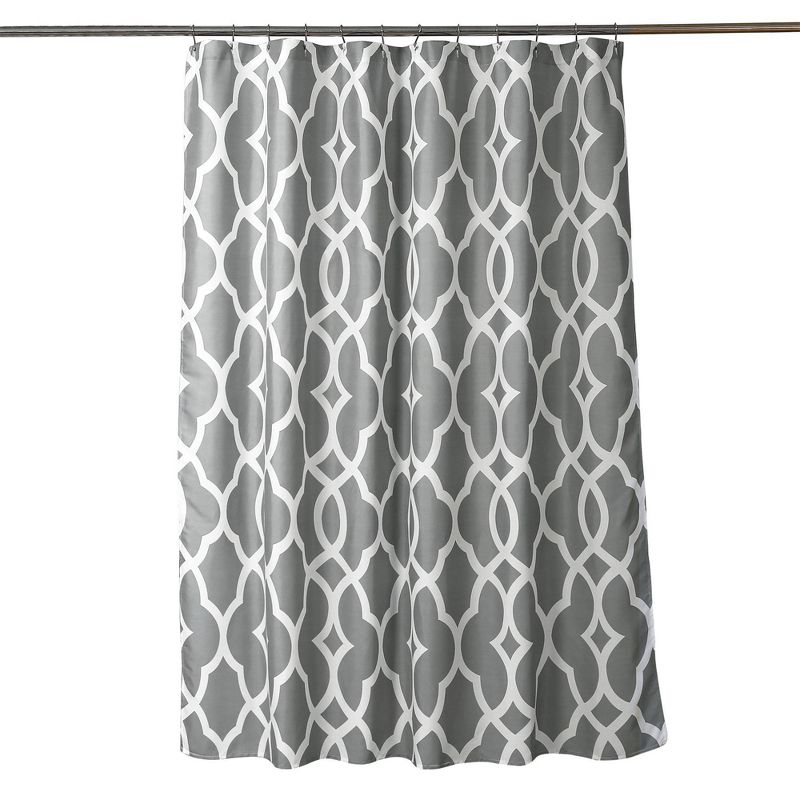 Connor Geo Shower Curtain Gray - Lush D&#233;cor, 6 of 9
