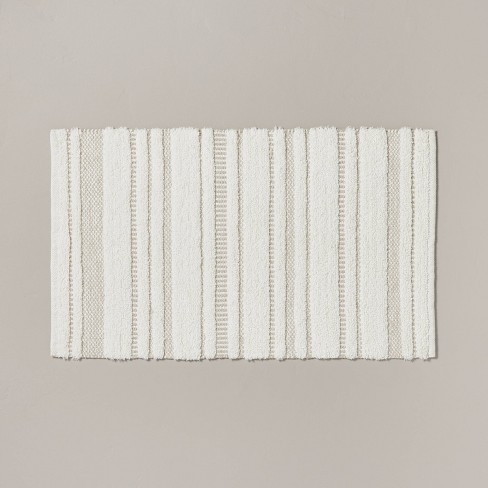 TAUPE GRAY I Bath Mat by colour shoppe