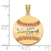 Black Bow Jewelry 14K Gold Plated Willie Stargell Signature SM Enamel Baseball Pendant - 4 of 4