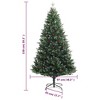 vidaXL Artificial Hinged Christmas Tree Green PVC 59.1 in Foldable - 4 of 4