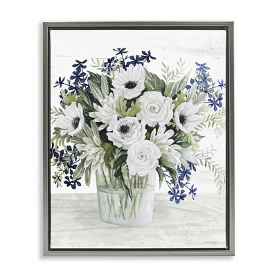 Stupell Industries Mixed White Anemone Vase, 25" x 31"