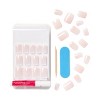 KISS Products Bare-But-Better Press-On Fake Nails - Short Square - Nudies - 28ct - 4 of 4