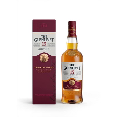 The Glenlivet 15yr Single Malt Scotch Whisky - 750ml Bottle