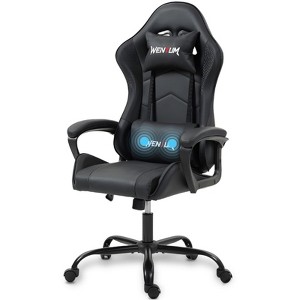 Bosmiller Ergonomic Gaming Chair Racing Style Office Chair, Computer Desk Chair, Swivel Reclining PU Leather PC Gamer Chair - 1 of 4