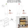 Wooden Shoe Storage Cabinet for Entryway, Organizer Shoe Cabinet With 2 Flip Drawers,Freestanding Shoe Storage Cabinet Organizer - 3 of 4