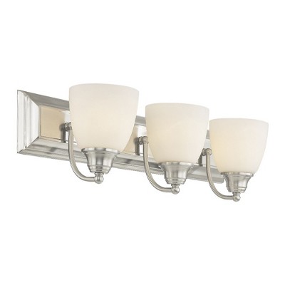 Livex Lighting Springfield 3 - Light Vanity in  Brushed Nickel