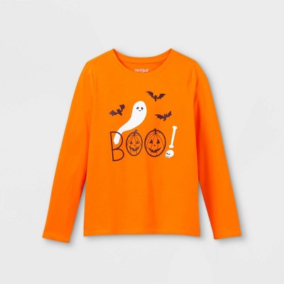 Girls' Halloween Long Sleeve Graphic T-Shirt - Cat & Jack™