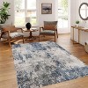 Area Rugs: Washable Non-Slip Abstract Painting Modern Carpet, Soft Low Pile Foldable Stain Resistant Rugs for Bedroom, Home - 3 of 4
