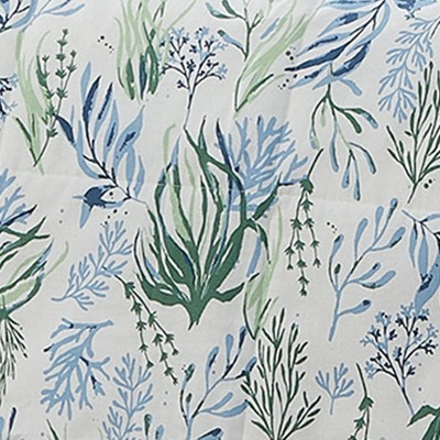Oceana Blue and Green Cotton Standard Pillow Sham