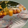Earthtrends 80 PCS Paper Wedding Plate Service for 40 |10" Dinner Paper Disposable Plates 8" Salad Plates Paper Disposable Plates Meadow - 2 of 4