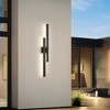 LamQee 37" Long Outdoor Wall Lights LED Modern Exterior Lighting Fixtures Outdoor Light Fixtures Black - 4 of 4
