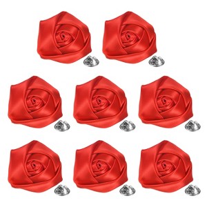 Unique Bargains Handmade Men Suits Formal Boutonnieres Wedding Corsage Lapel Pin Flower Brooch Butterfly Buckle 8 Pcs - 1 of 4