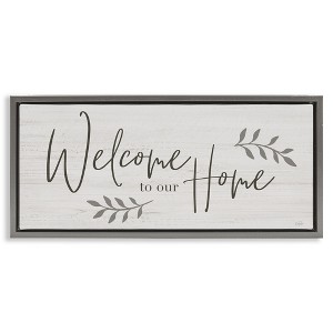 Stupell Industries Welcome To Our Home Country Sign, 25" x 11" - 1 of 4