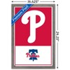 Trends International MLB Philadelphia Phillies - Logo 22 Framed Wall Poster Prints - 3 of 4