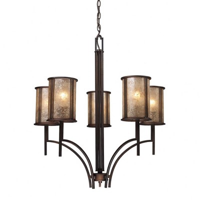 Elk Home Barringer 5 - Light Chandelier in  Aged Bronze
