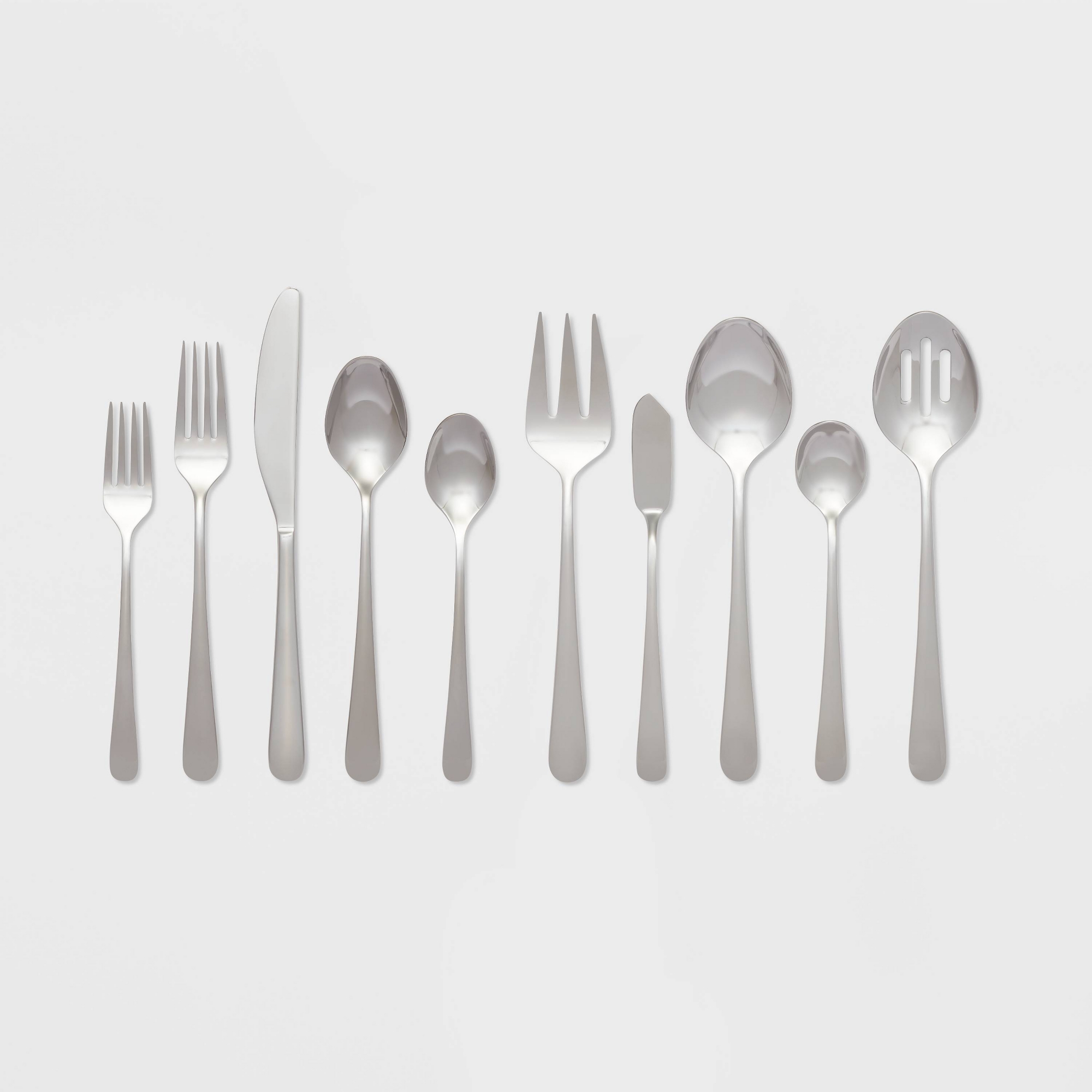65pc Harrington Flatware Set Silver - Threshold™