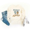 Simply Sage Market Women's Happy Hanukkah Distressed Long Sleeve Graphic Tee - 3 of 4