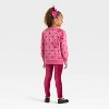 Toddler Girls' Disney Minnie Mouse Cozy Woobie Pullover & Ribbed Velour Pants Set - Rose Pink - image 2 of 4