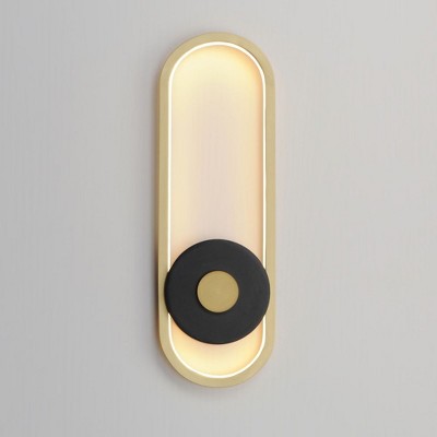 ET2 Lighting Gravity 1 - Light Wall Light in  Black/Gold