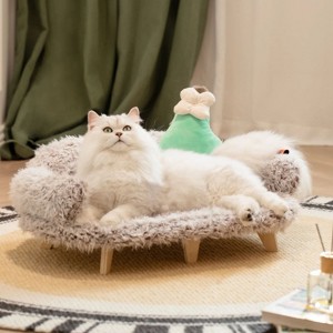 Mewoofun Cat Bed with Removable Washable Cover - 1 of 4