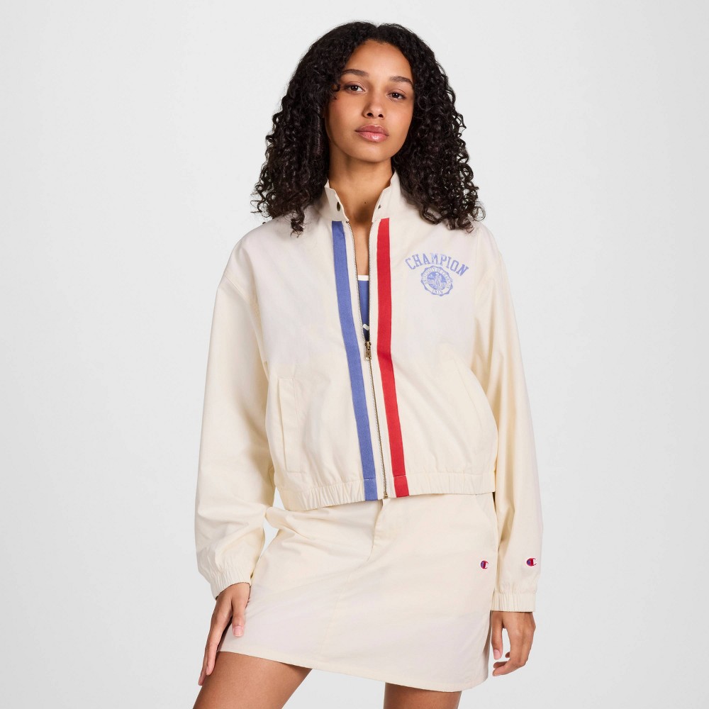 XL Champion Women's Game Day Full Zip Top - Cream XL