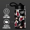 NBA Miami Heat 14oz Kids Stainless Steel Water Bottle With Straw Lid and Flexible Handle - 3 of 4