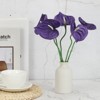 Unique Bargains Artificial Anthurium Lily Flowers for Home Decor 10 Pcs - 4 of 4