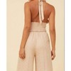 Women's Tan and Gold Lurex Halter Top - SURF GYPSY - 3 of 4