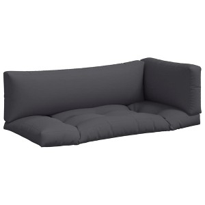 vidaXL Pallet Cushions 3 pcs Gray Fabric - 1 of 1
