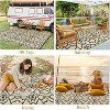 Outdoor Waterproof Reversible Plastic Rug, UV-Resistant Patio Carpet, Foldable Portable Camping Mat for Deck - 4 of 4