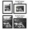 Americanflat 9x12 Picture Frame in Black - Set of 5 Frames - Displays 6x8 With Mat and 9x12 Without Mat - 4 of 4