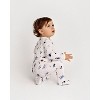MiniMoi Baby and Toddler Boys Pointelle Abstract Watercolor Print Footie - 2 of 3