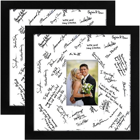 24x30 Signature Mat WITH Frame. Silver, Gold, White and Black. Personalized  for Your Wedding or Event. Top Selling Items 10608 