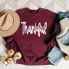 Simply Sage Market Thankful Cursive Distressed Sweatshirt - 3 of 4