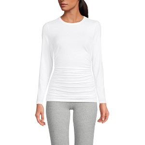 Lands' End Women's Power Performance Long Sleeve Fitted Tee - 1 of 3