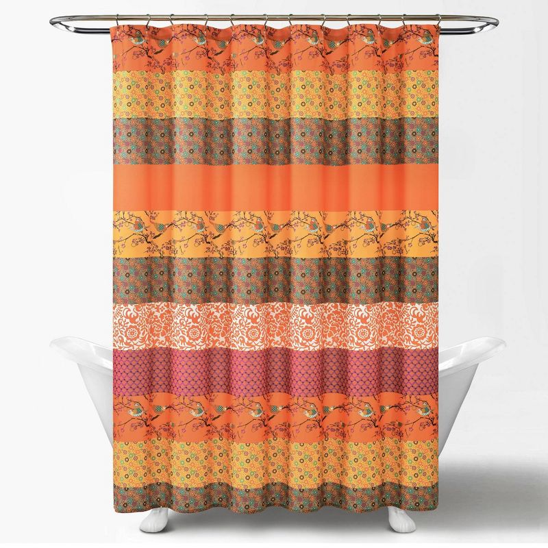 Royal Empire Shower Curtain Orange - Lush D&#233;cor, 6 of 12