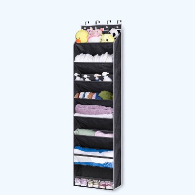 Over The Door Shoe Organizer, 8 Layers Shoe Holder For Closet Door Storage, 50 Lbs Weight Capacity Hanging Storage Organizer With 4 Metal Hook