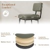 Nasitip 2PACK Bar Stools Set, 26" Faux Leather Counter Height Bar Stool with Back, Metal Legs, Barstool Chairs Set - 3 of 4