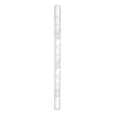 Unique Bargains Acrylic Embossed Non-Stick Smooth Head Round Baking Rolling Pin