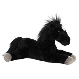 Aurora® Flopsie™ Blackjack the Black Stallion Horse 12 Inch Stuffed Animal Plush - 1 of 4