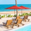 Yescom 9Ft 6 Ribs Umbrella Cover Canopy Replacement Top Patio Outdoor Market Beach Red - 2 of 4