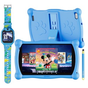 Contixo V10 2025 Kids Tablet 7" HD, 32GB, 50 Disney eBooks, Contixo Academy, Android 11, Kids Smart Watch - 1 of 4