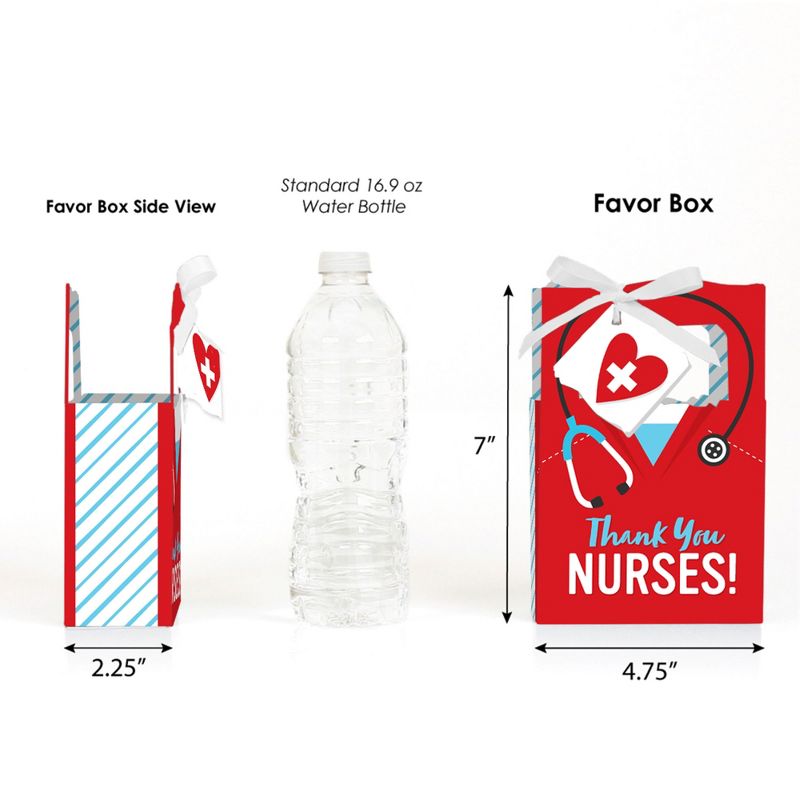 Thank You Nurses - Nurse Appreciation Week Favor Boxes - Set of 12, 3 of 8