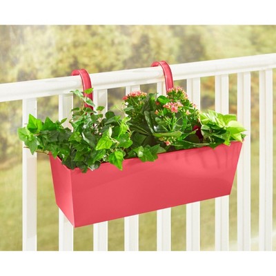 BrylaneHome Rectangular Hanging Planter